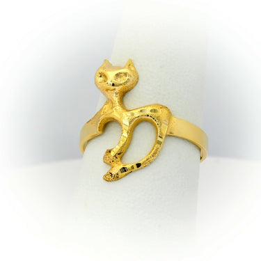 god ring in cat-shape