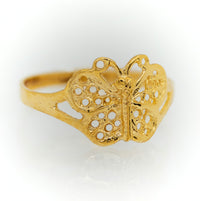 Thumbnail for Butterfly Gold Ring for Girls 3