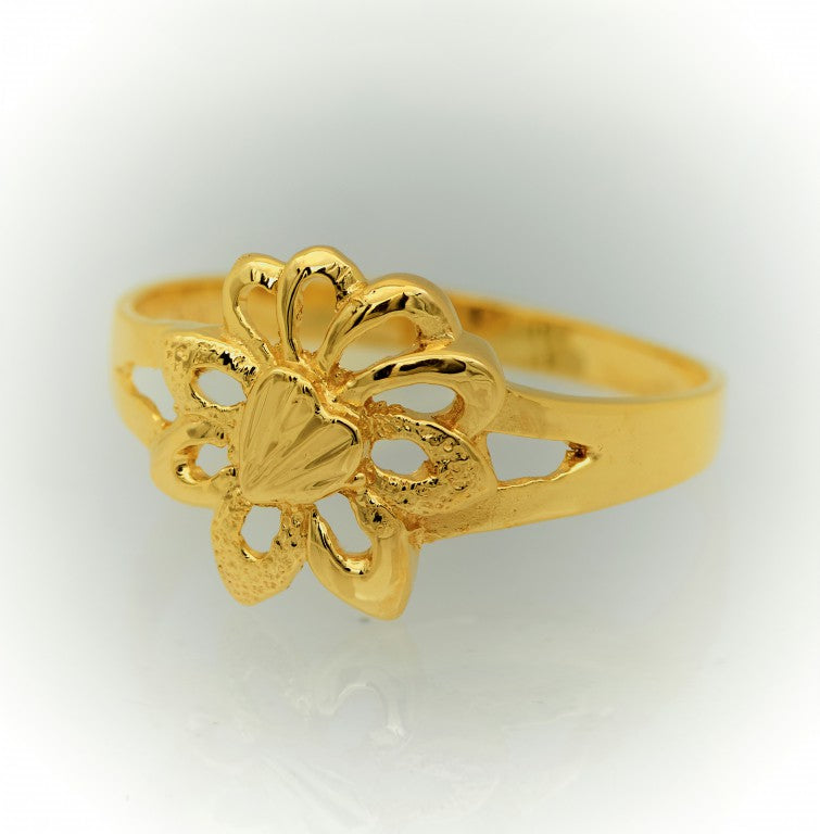 Flower Ring | Gold Floral Ring for Women 4