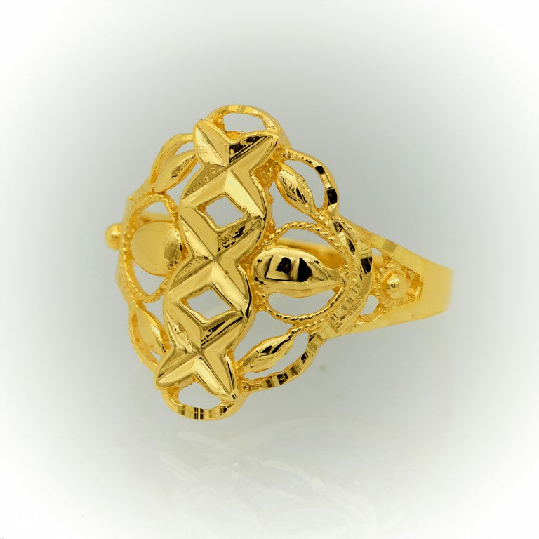 Leaf Ring in 10k and 14k Gold