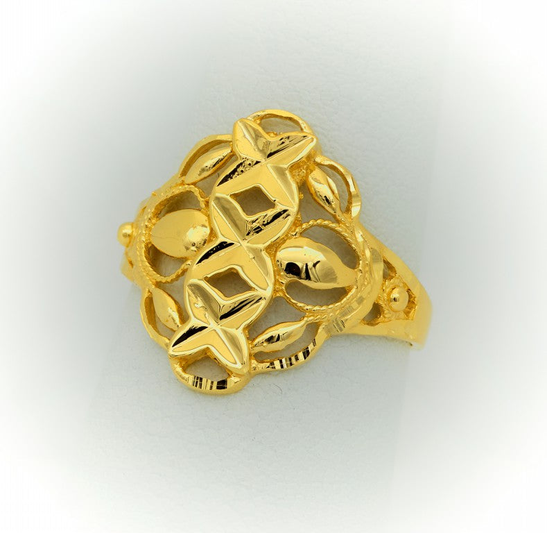 Leaf Ring in 10k and 14k Gold 2