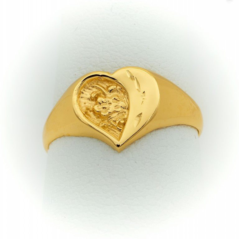 Gold Heart Ring for Women or Girls 4