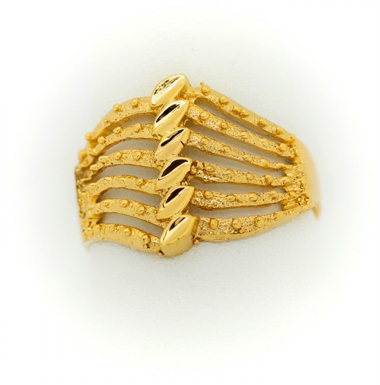 leaves gold ring