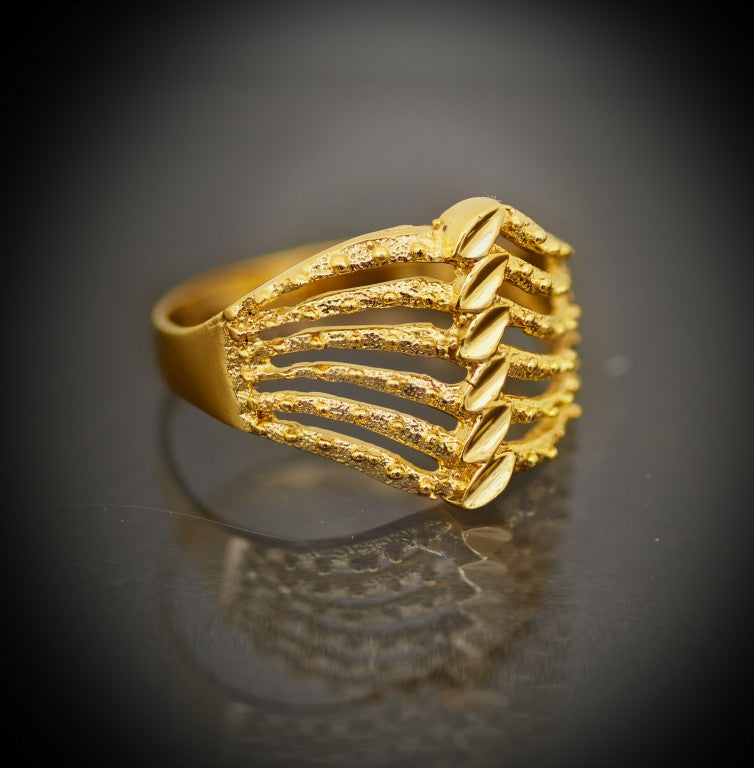 leaves gold ring 5