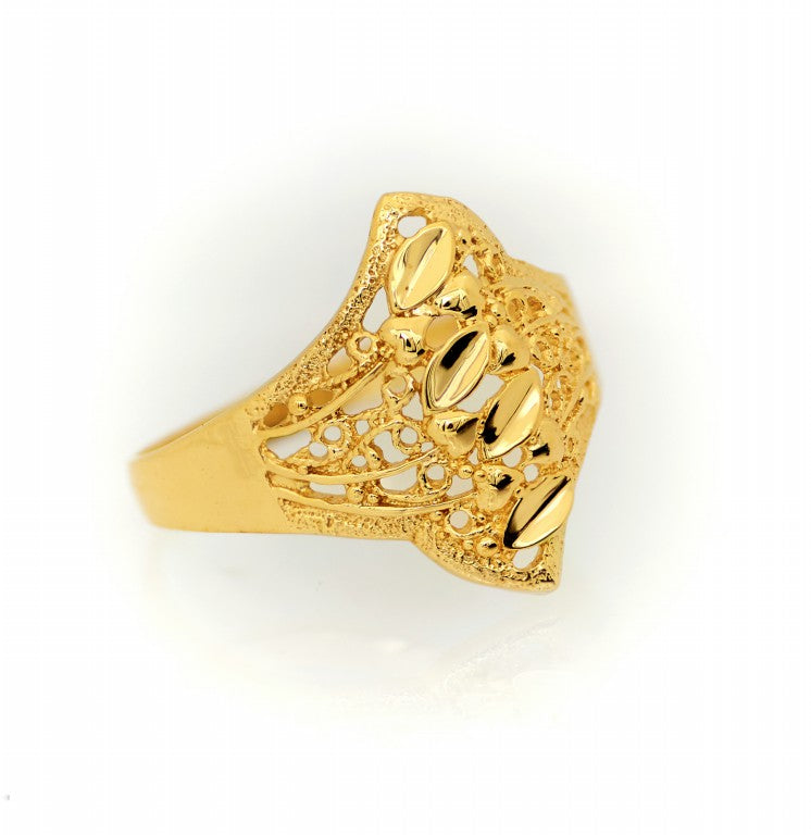 Leaf Gold Ring 3