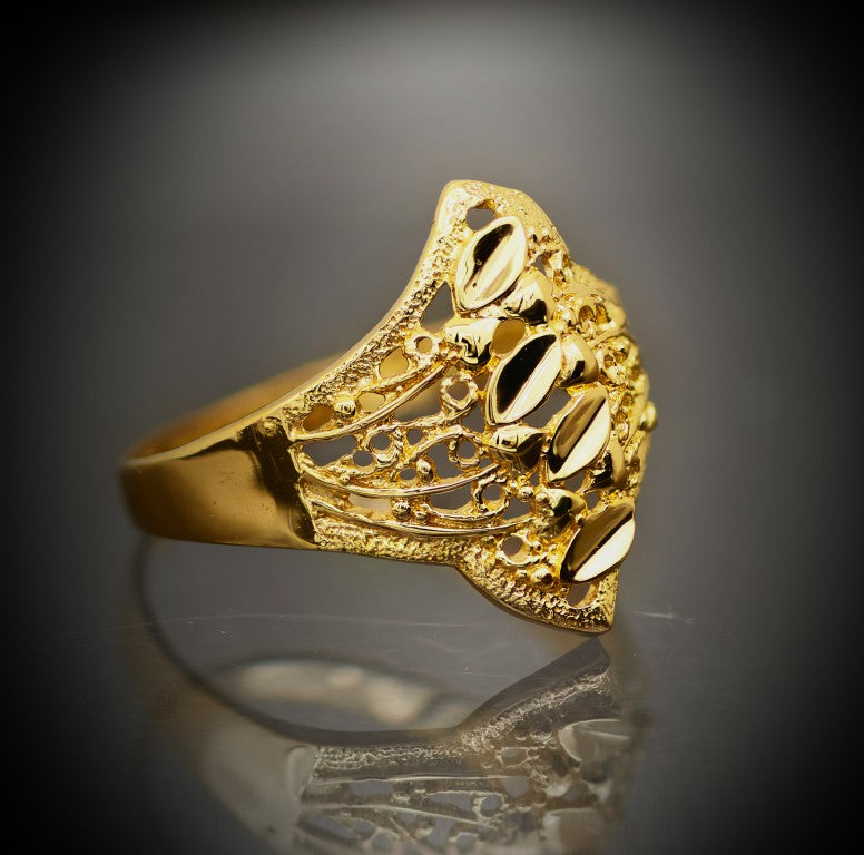 Leaf Gold Ring 5