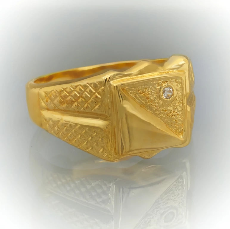 Shop Men's Gold Signet Ring | Square Design