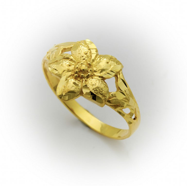 Flower Ring | Floral Gold Design Ring 2