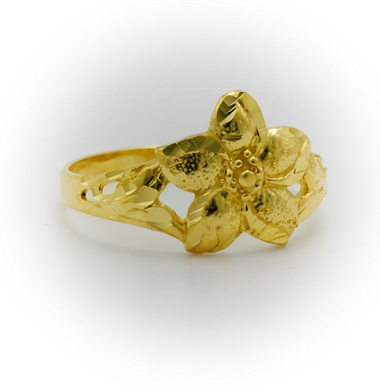 Flower Ring | Floral Gold Design Ring 3