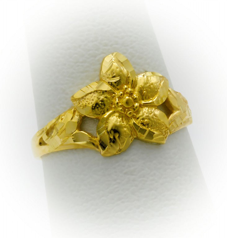 Flower Ring | Floral Gold Design Ring