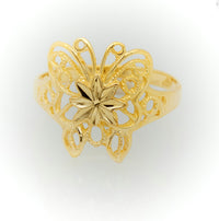 Thumbnail for Butterfly Gold Ring, Antique Style Ring 2