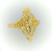 Thumbnail for Vintage Elegant Art Deco Design Gold Ring 2