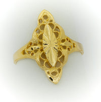 Thumbnail for Vintage Elegant Art Deco Design Gold Ring