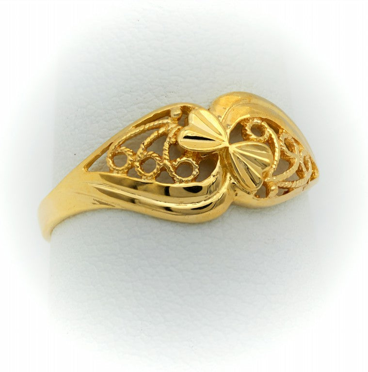 Gold Leaf Ring | Antique Style 3