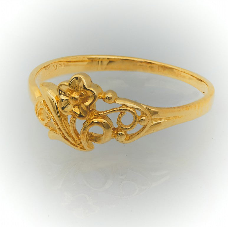 Flower Gold Ring for Girls | Dainty Ring 2