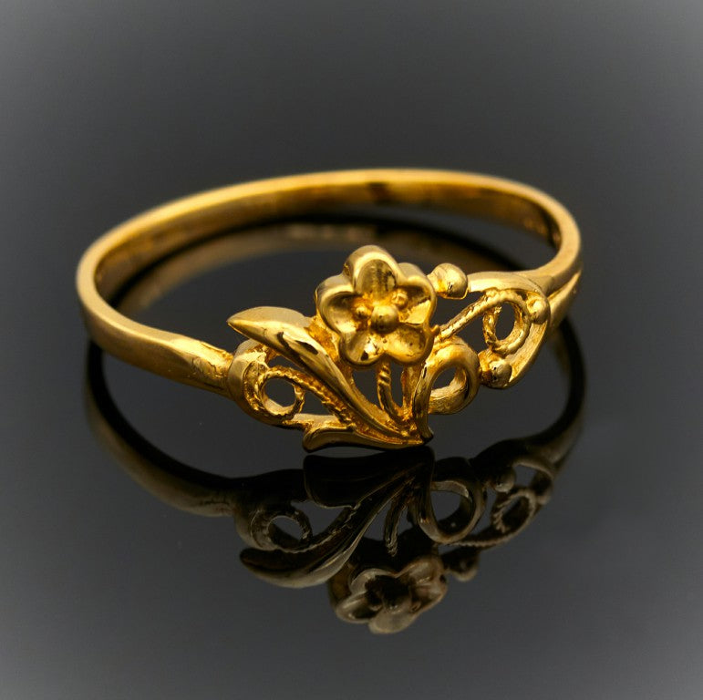 Flower Gold Ring for Girls | Dainty Ring 4