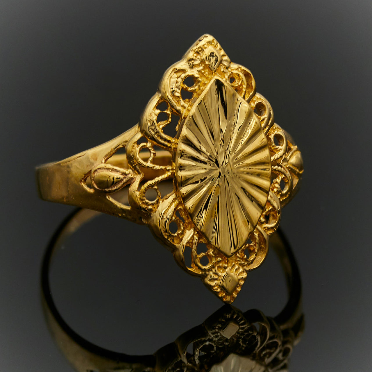 Gold Statement Ring for Women 6