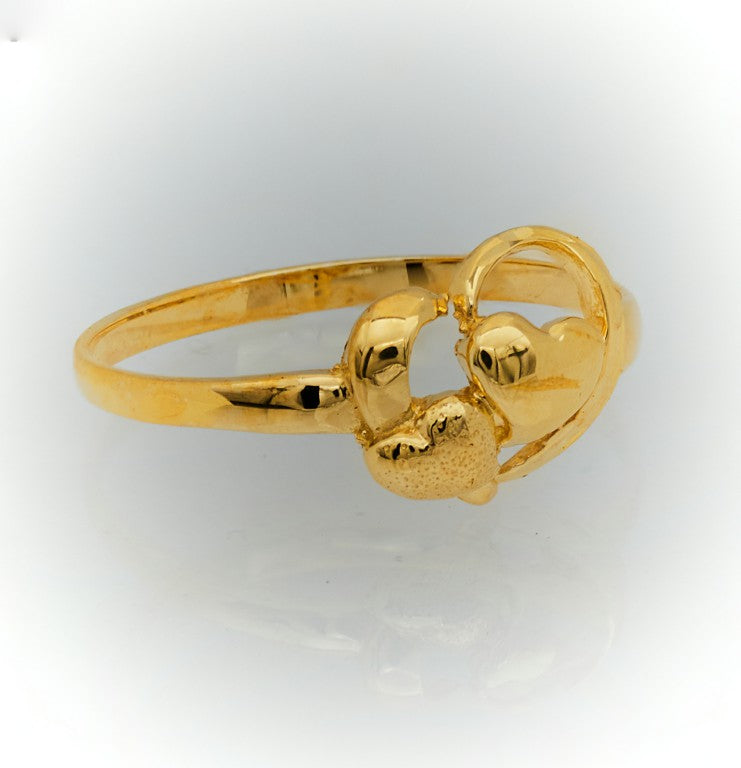 Double Heart Ring for Girls 2