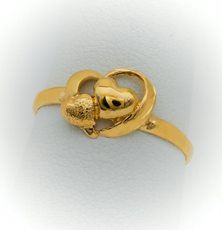 Double Heart Ring for Girls 3