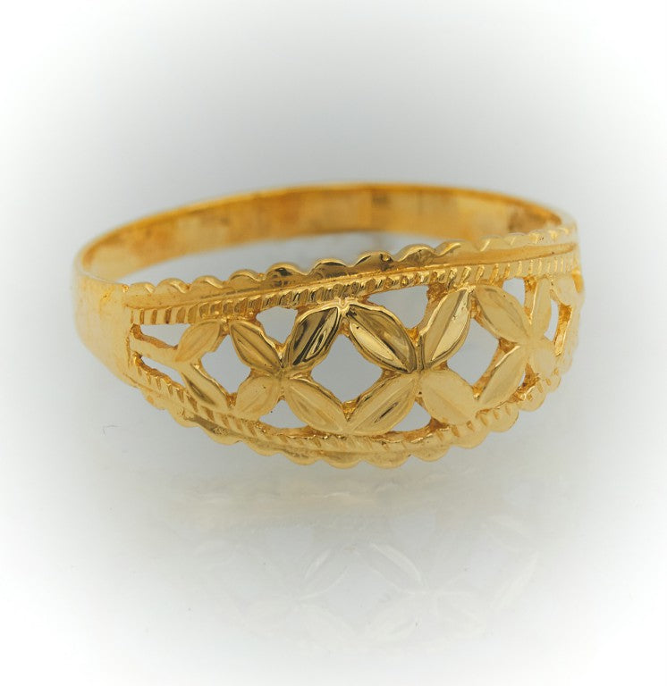 Anillo Hojas Oro