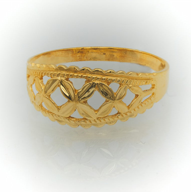 Anillo Hojas Oro