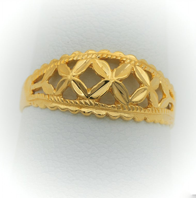 Anillo Hojas Oro