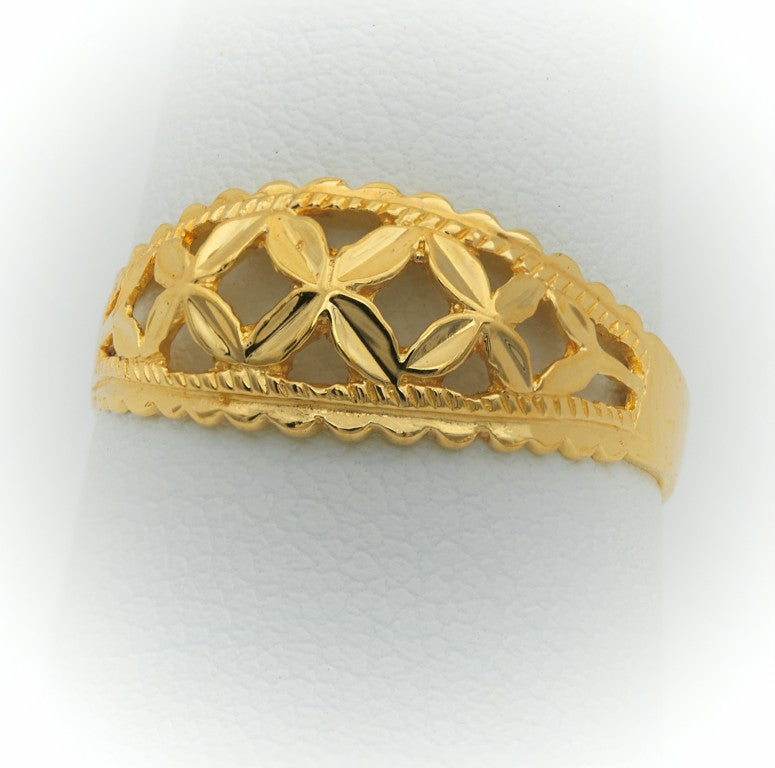 Anillo Hojas Oro