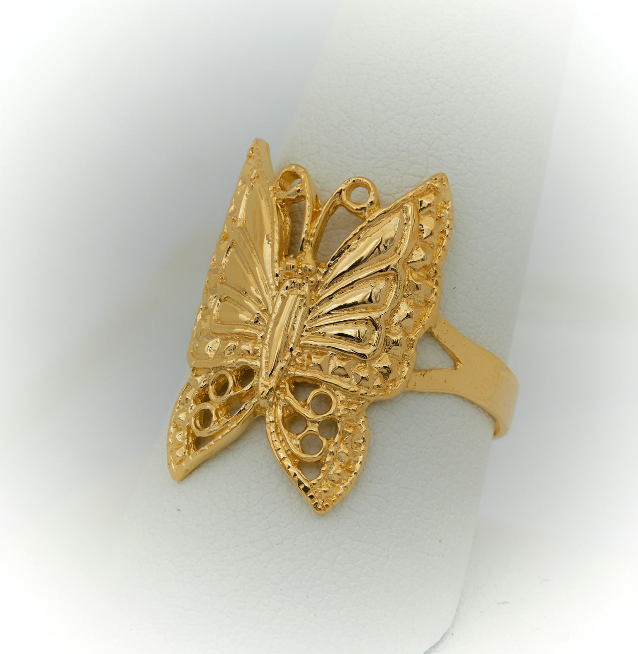 Gold Butterfly Ring | Big Ring for Women 4