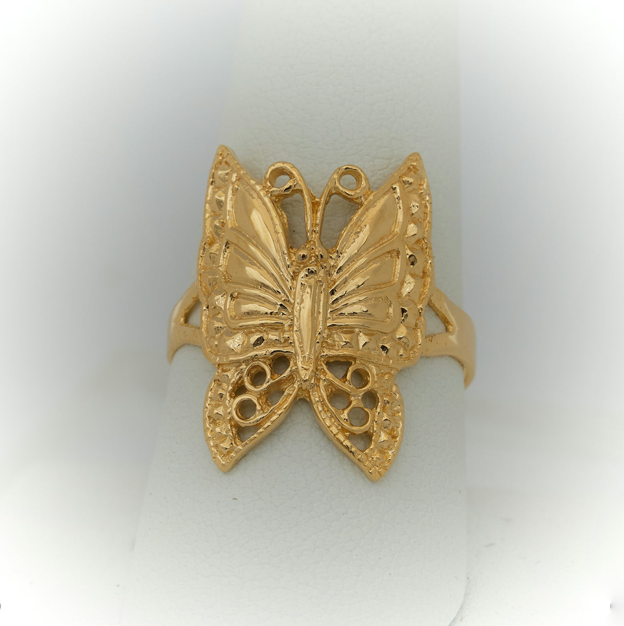 Gold Butterfly Ring | Big Ring for Women 5