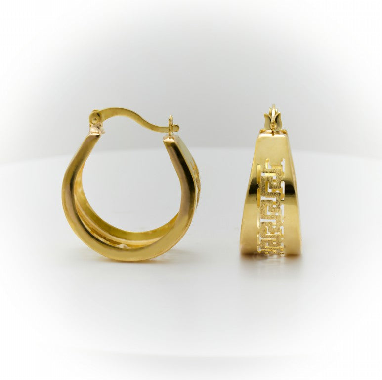 Chunky Gold Hoop Earrings