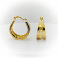 Thumbnail for Chunky Gold Hoop Earrings