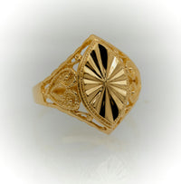 Thumbnail for Gold Signet Ring | Almond Shape