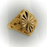 Thumbnail for Gold Signet Ring | Almond Shape