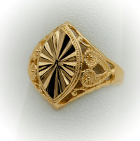 Thumbnail for Gold Signet Ring | Almond Shape