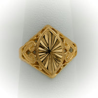 Thumbnail for Gold Signet Ring | Almond Shape