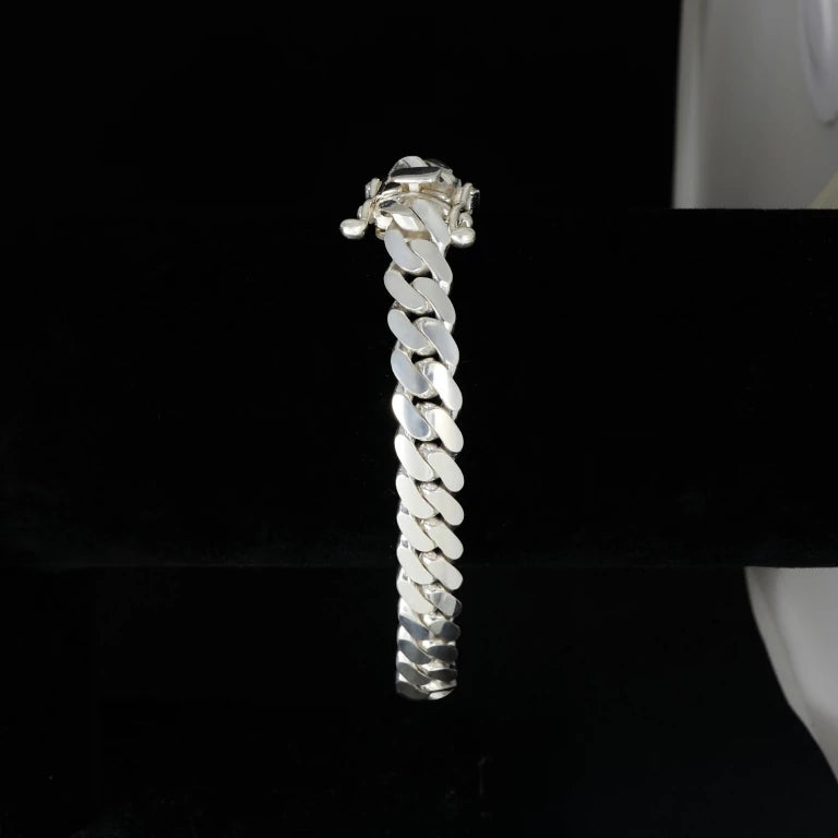9mm silver bracelet for men