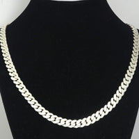 9mm Cuban Link  999 Silver Chain for Men