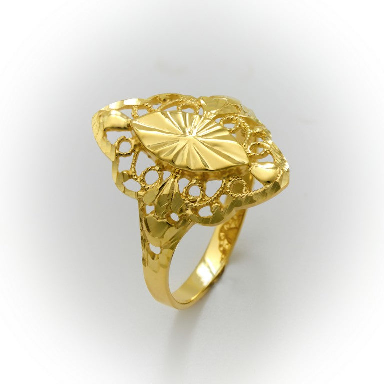 Antique Gold Filigree Ring 4