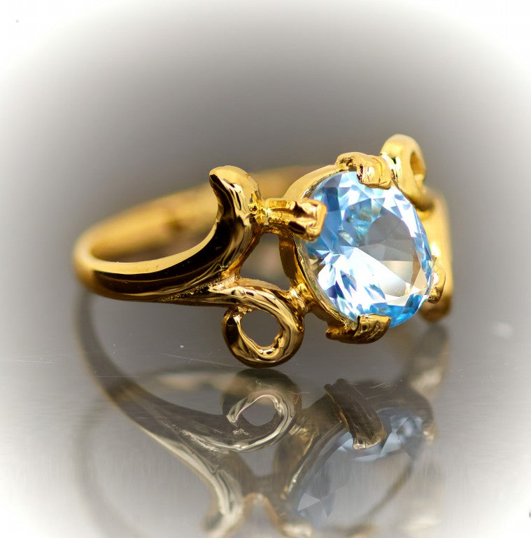 Oval Gold Ring