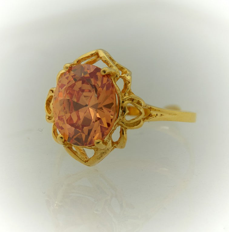 Oval Ring Champagne color 2