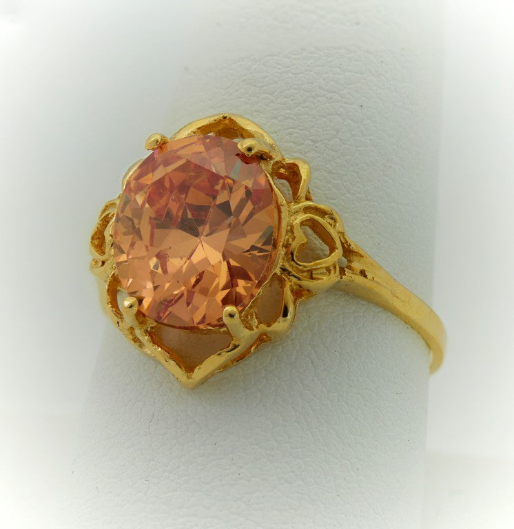 Oval Ring Champagne color 3