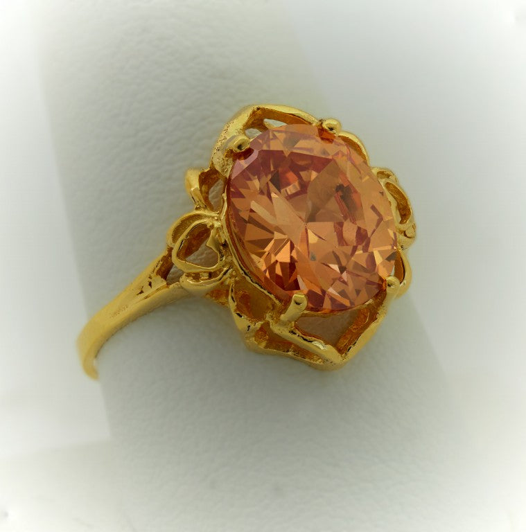 Oval Ring Champagne color 4