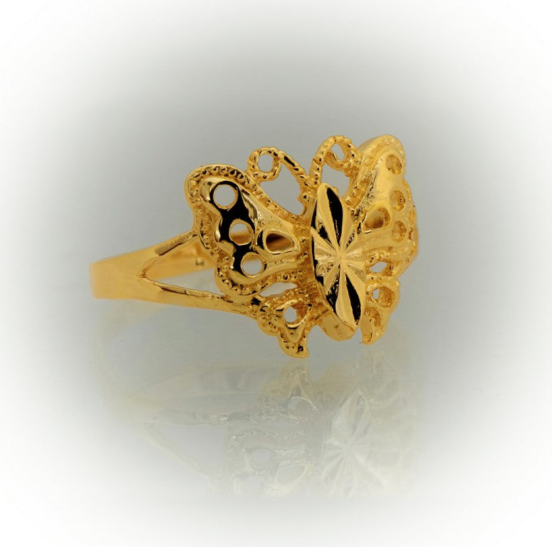 Anillo de mariposa para mujeres o niñas