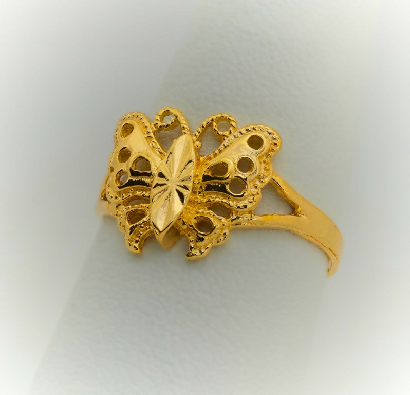 Anillo de mariposa para mujeres o niñas