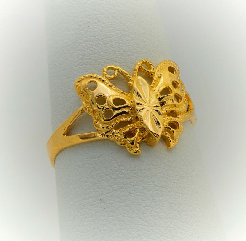 Anillo de mariposa para mujeres o niñas