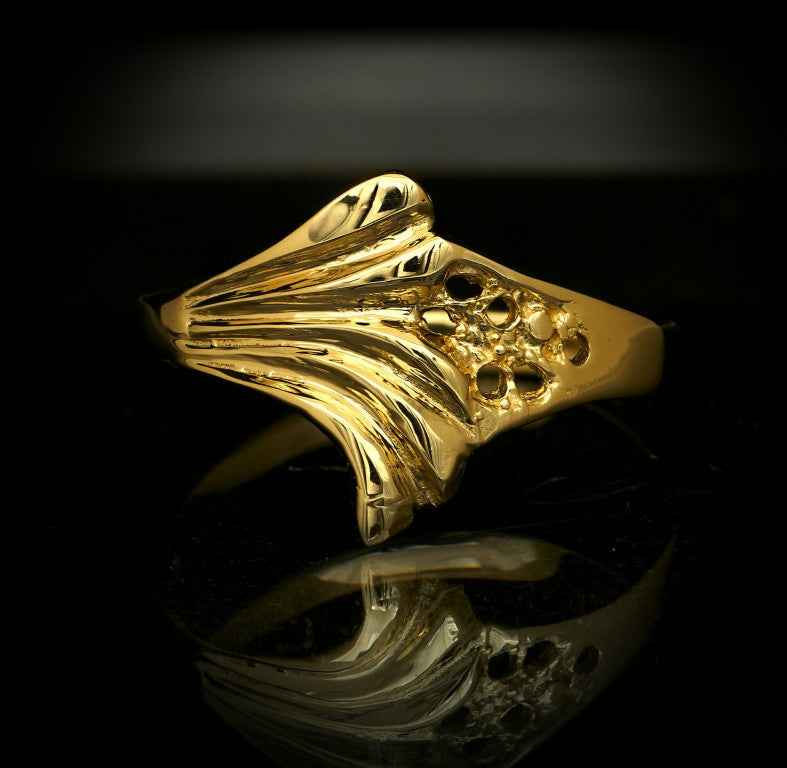 Anillo Abanico de Mar en Oro