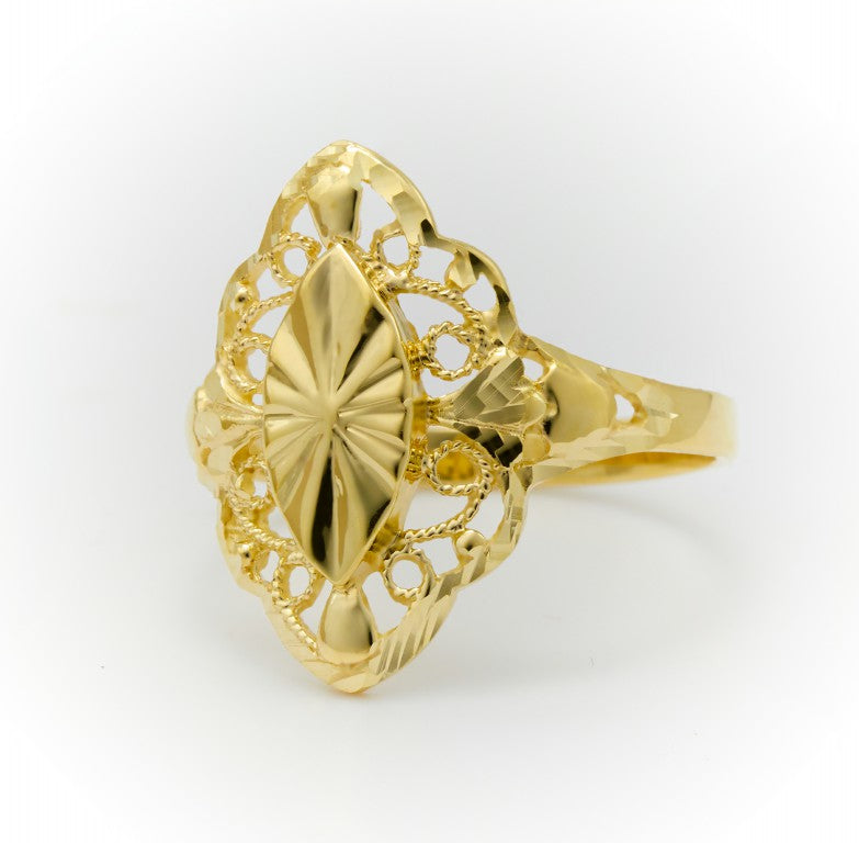 Antique Gold Filigree Ring 3