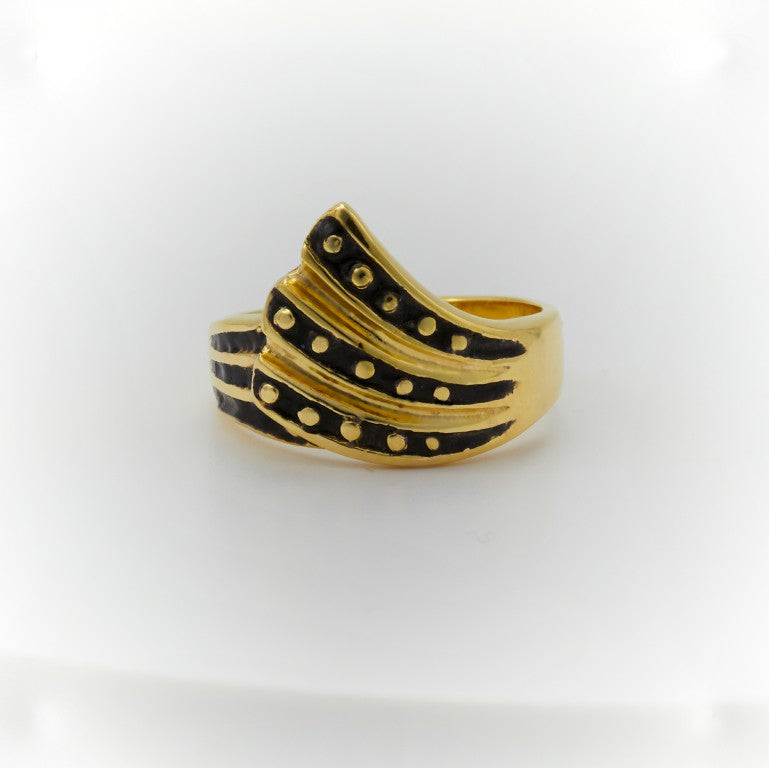 Enamel Ring | Sea Shell Design 4