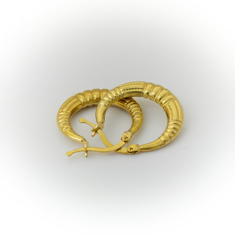 Small Gold Hoop Earrings for Girls or Women 2