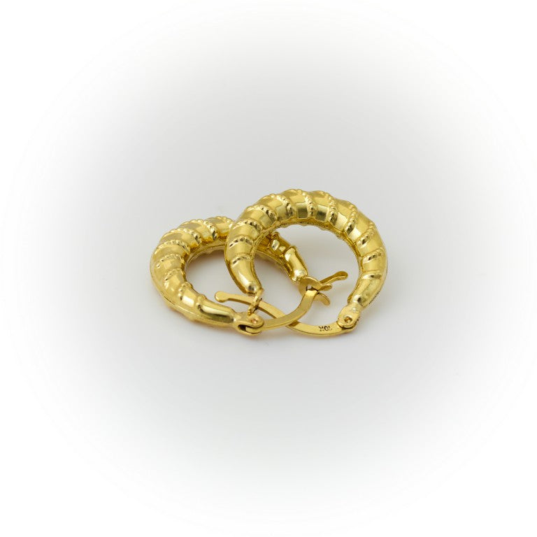 Small Gold Hoop Earrings for Girls or Women 4